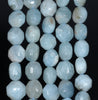 12MM Aquamarine Gemstone Grade A Hexagon Loose Beads 15.5 inch Full Strand (80001416-A106)