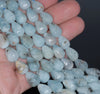 11X8MM Aquamarine Gemstone Grade AB Faceted Teardrop Loose Beads 15.5 inch Full Strand (80001422-A106)