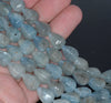 11X8MM Aquamarine Gemstone Grade AA Faceted Teardrop Loose Beads 15.5 inch Full Strand (80001425-A106)