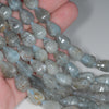 13X9MM Aquamarine Gemstone Grade A Irregular Nugget Loose Beads 15.5 inch Full Strand (80001430-A101)