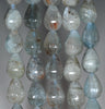 13X9MM Aquamarine Gemstone Grade A Irregular Nugget Loose Beads 15.5 inch Full Strand (80001430-A101)