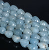 13X10MM Aquamarine Gemstone Grade AA Irregular Nugget Loose Beads 15.5 inch Full Strand (80001431-A101)