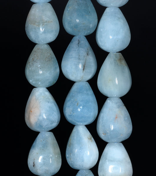 13X10MM Aquamarine Gemstone Grade AA Irregular Nugget Loose Beads 15.5 inch Full Strand (80001431-A101)