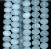 10X6MM Aquamarine Gemstone Grade AA Rondelle Loose Beads 15.5 inch Full Strand (80001444-A107)