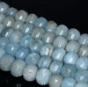 12X10MM Aquamarine Gemstone Grade A Pumpkin Rondelle Loose Beads 15.5 inch Full Strand (80001448-A107)