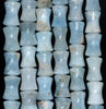 13X9-12X9MM Aquamarine Gemstone Grade A Bone Drum Loose Beads 15.5 inch Full Strand (80001456-A107)