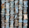 13X9-12X9MM Aquamarine Gemstone Grade B Bone Drum Loose Beads 15.5 inch Full Strand (80001458-A107)