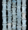 13X9-12X9MM Aquamarine Gemstone Grade AA Bone Drum Loose Beads 15.5 inch Full Strand (80001459-A107)