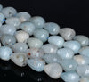 13X10-12X10MM Aquamarine Gemstone Grade A Faceted Teardrop Loose Beads 15.5 inch Full Strand (80001470-A103)