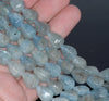 13X10-12X10MM Aquamarine Gemstone Grade AA Faceted Teardrop Loose Beads 15.5 inch Full Strand (80001476-A103)