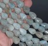 13X10-12X10MM Aquamarine Gemstone Grade A Faceted Teardrop Loose Beads 15.5 inch Full Strand (80001477-A103)