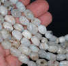 13X9-10X8MM Aquamarine Gemstone Grade AB Faceted Nugget Loose Beads 15.5 inch Full Strand (80001491-A95)