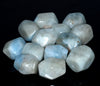 21X16-16X13MM Aquamarine Gemstone Grade A Faceted Nugget Drum Loose Beads (80001499-A98)