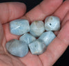 21X16-19X13MM Aquamarine Gemstone Grade A Faceted Nugget Drum Loose Beads (80001500-A98)