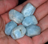 24X16-18X14MM Aquamarine Gemstone Grade A Faceted Nugget Drum Loose Beads (80001505-A99)