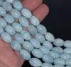 14X10MM Aquamarine Gemstone Grade AAA Barrel Drum Loose Beads 16 inch Full Strand (80001508-A99)