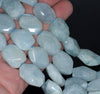 22X16-17X14MM Aquamarine Gemstone Grade AA Faceted Nugget Loose Beads 15.5 inch Full Strand (80001534-A100)