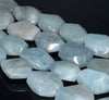 22X18-18X14MM Aquamarine Gemstone Grade AA Faceted Nugget Loose Beads 15.5 inch Full Strand (80001537-A100)