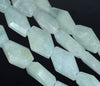 21X13-18X12MM Aquamarine Gemstone Grade A Faceted Nugget Loose Beads 15.5 inch Full Strand (80001545-A97)