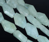 24X15-21X14MM Aquamarine Gemstone Grade A Faceted Nugget Loose Beads 15.5 inch Full Strand (80001548-A97)