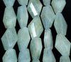 24X15-21X14MM Aquamarine Gemstone Grade A Faceted Nugget Loose Beads 15.5 inch Full Strand (80001548-A97)