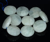 20MM Light Aquamarine Gemstone Faceted Flat Round Loose Beads (80001593-A94)