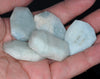 34X23-31X22MM Light Aquamarine Gemstone Faceted Nugget Loose Beads (80001599-A94)