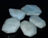 34X23-31X22MM Light Aquamarine Gemstone Faceted Nugget Loose Beads (80001599-A94)