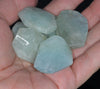 33X28-27X22MM Aquamarine Gemstone Grade AA Faceted Nugget Loose Beads (80001602-A93)