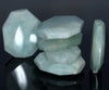 43X32-33X28MM Aquamarine Gemstone Faceted Nugget Loose Beads (80001604-A93)