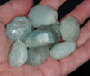 31X24-25X20MM Aquamarine Gemstone Faceted Nugget Loose Beads (80001606-A93)