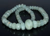 19X14-8X6MM Aquamarine Gemstone Grade AA Graduated Pumpkin Rondelle Loose Beads 17 inch Full Strand (80001626-A97)