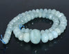 20X15-9X6MM Aquamarine Gemstone Grade AAA Graduated Pumpkin Rondelle Loose Beads 17 inch Full Strand (80001627-A97)