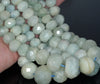 20X16-10X7MM Aquamarine Gemstone Grade A Graduated Faceted Rondelle Loose Beads 17 inch Full Strand (80001629-A97)