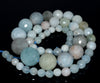 6-14MM Aquamarine Gemstone Grade A Graduated Faceted Round Loose Beads 16.5 inch Full Strand (80001630-A97)