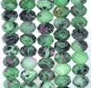 10X7MM Ruby Zoisite Gemstone Faceted Rondelle Loose Beads 7.5 inch Half Strand (80001682 H-A157)