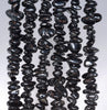 5-6MM Black Tourmaline Gemstone Pebble Nugget Chip Loose Beads 34 inch (80001739-A15)