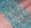 6-7MM Aqua Apatite Gemstone Pebble Nugget Chip Loose Beads 16 inch (80001740 H-A15)