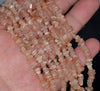 5-6MM Orange Moonstone Gemstone Pebble Nugget Chip Loose Beads 16 inch (80001741 H-A15)