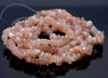 5-6MM Orange Moonstone Gemstone Pebble Nugget Chip Loose Beads 16 inch (80001741 H-A15)