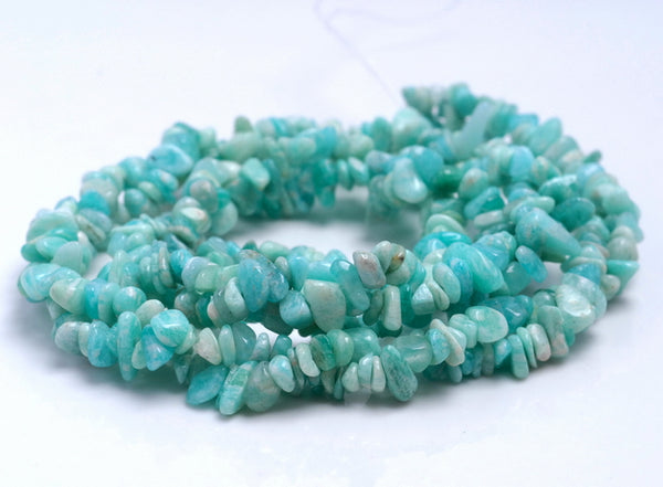 5-6MM Amazonite Gemstone Pebble Nugget Chip Loose Beads 16 inch (80001743 H-A15)