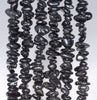 7-8MM Black Tourmaline Gemstone Pebble Nugget Chip Loose Beads 16 inch (80001744 H-A15)