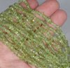 4-5MM Peridot Gemstone Pebble Nugget Chip Loose Beads 16 inch (80001746 H-A15)