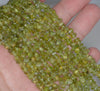 5-6MM Peridot Gemstone Pebble Nugget Chip Loose Beads 16 inch (80001754 H-A16)