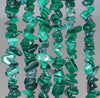 7-8MM Malachite Gemstone Pebble Nugget Chip Loose Beads 16 inch (80001785 H-A16)