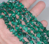 7-8MM Malachite Gemstone Pebble Nugget Chip Loose Beads 16 inch (80001785 H-A16)