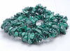 7-8MM Malachite Gemstone Pebble Nugget Chip Loose Beads 16 inch (80001785 H-A16)