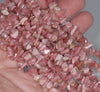 6-8MM Rhodochrosite Gemstone Pebble Nugget Chip Loose Beads 16 inch (80001787 H-A17)