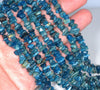 7-8MM Apatite Gemstone Pebble Nugget Chip Loose Beads 16 inch (80001791 H-A17)