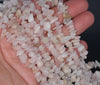 7-8MM Morganite Gemstone Pebble Nugget Chip Loose Beads 16 inch (80001792 H-A17)